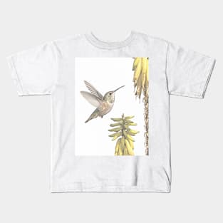 Allen's Hummingbird And Aloe Kids T-Shirt